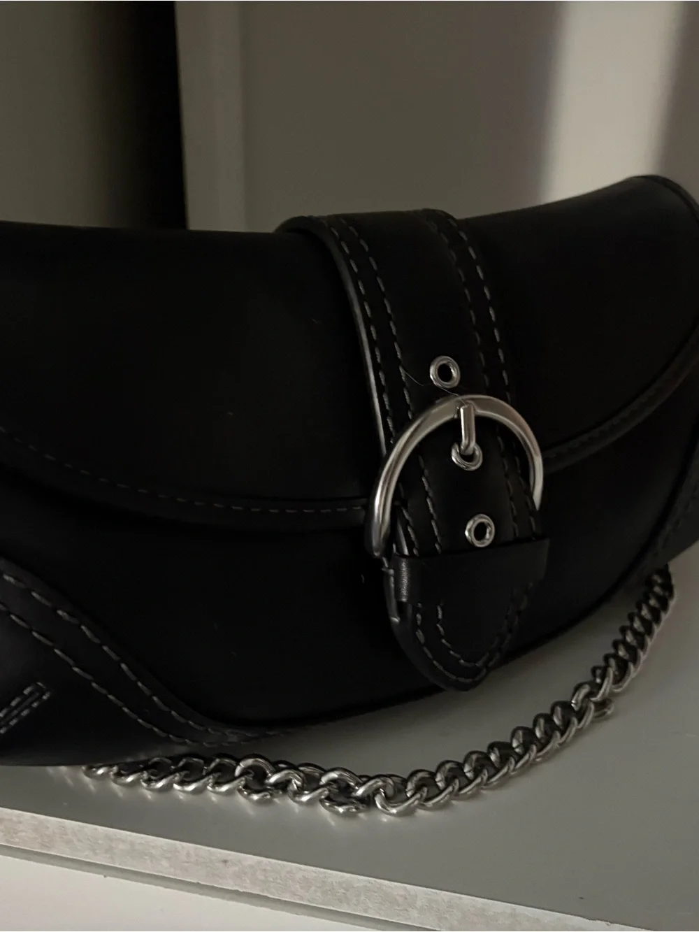 Coach Black SOHO Leather Shoulder Bag - Picture 2 of 2